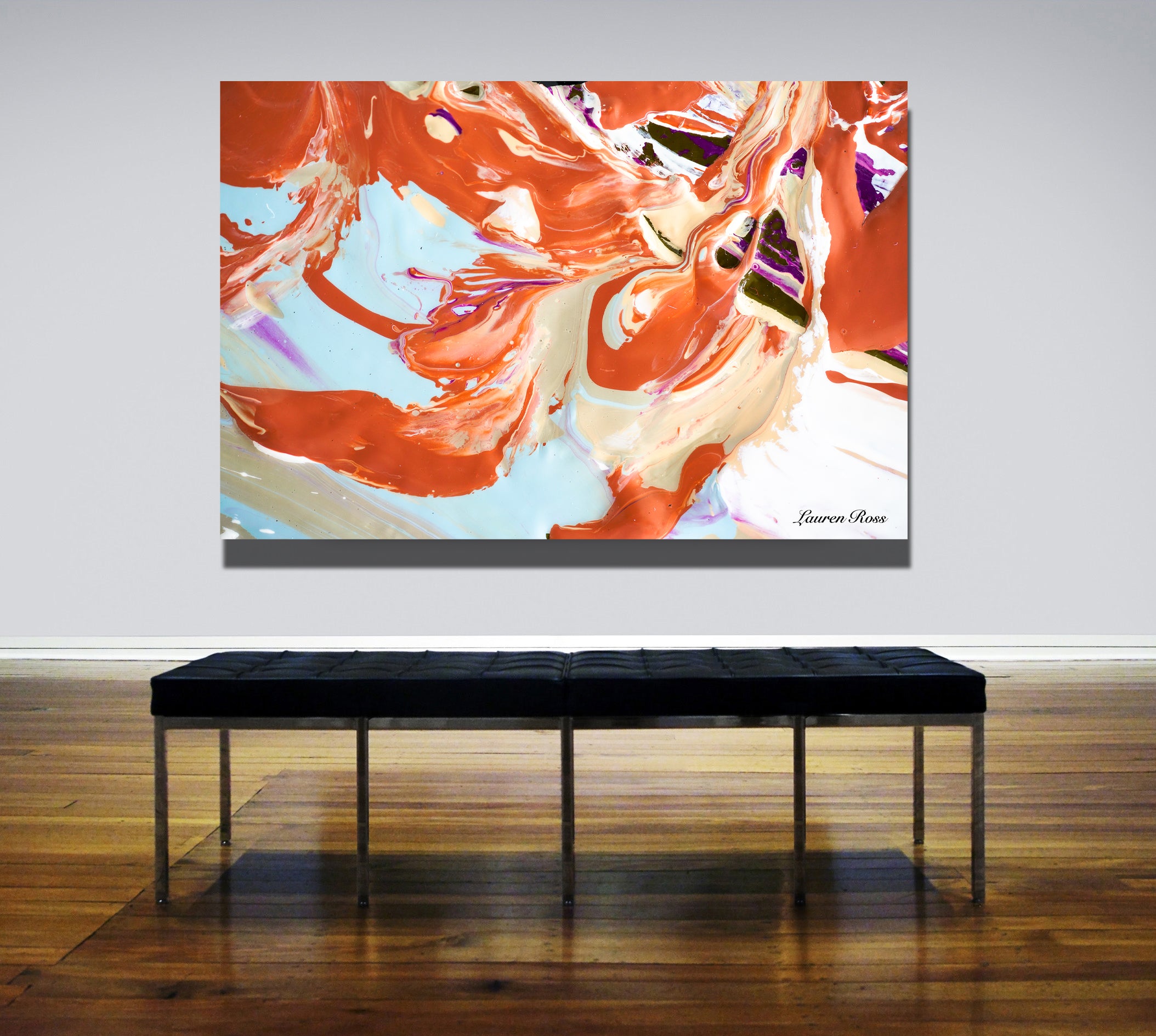 Inside Neolithic 9 Canvas Wrap - Abstract Modern Contemporary Luxury Wall Art Painting - Lauren Ross Design