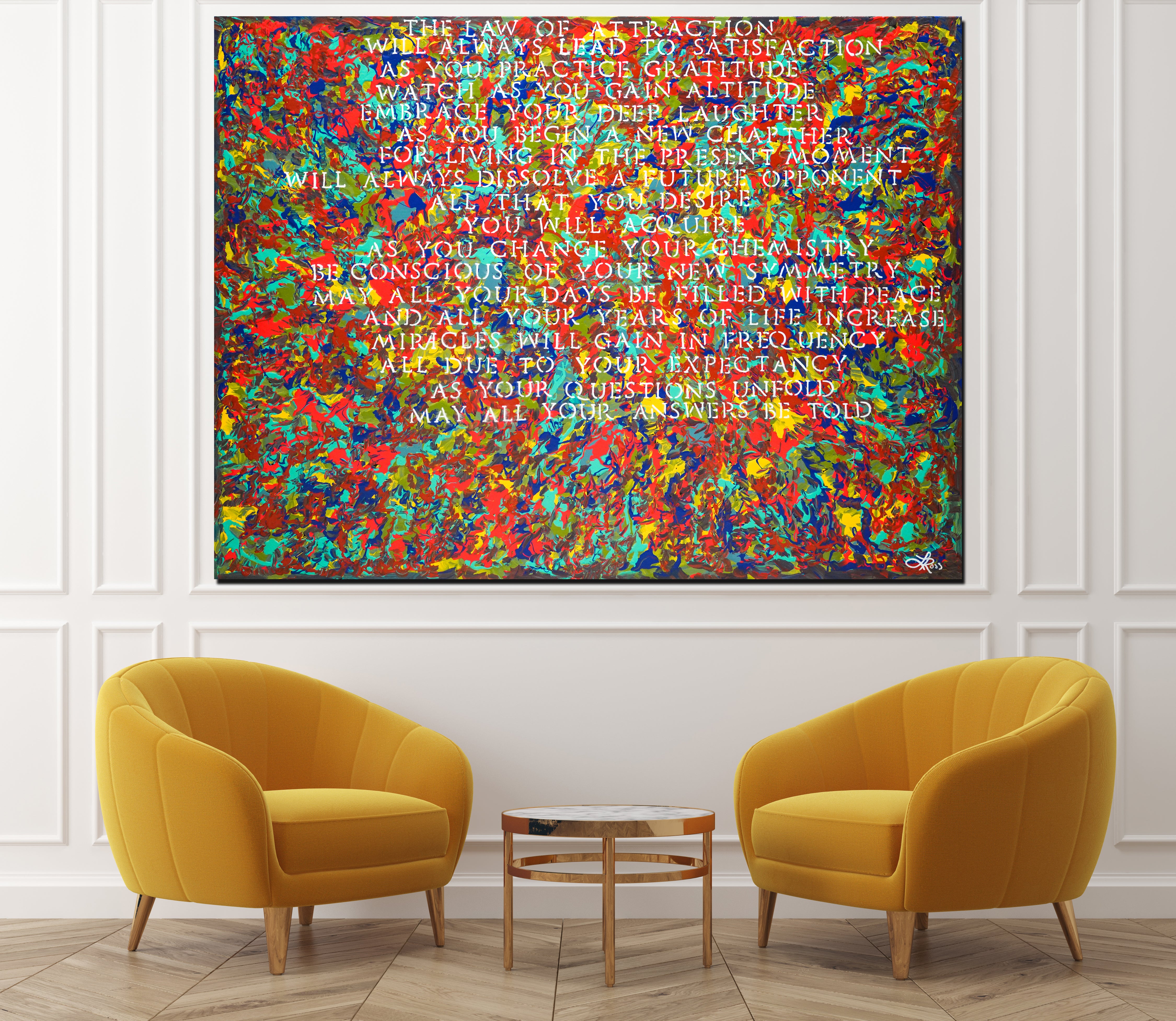 Law of Attraction Archival Canvas Wrap - Contemporary Art | Modern Abstract Art | Fine Art | Painting On Canvas