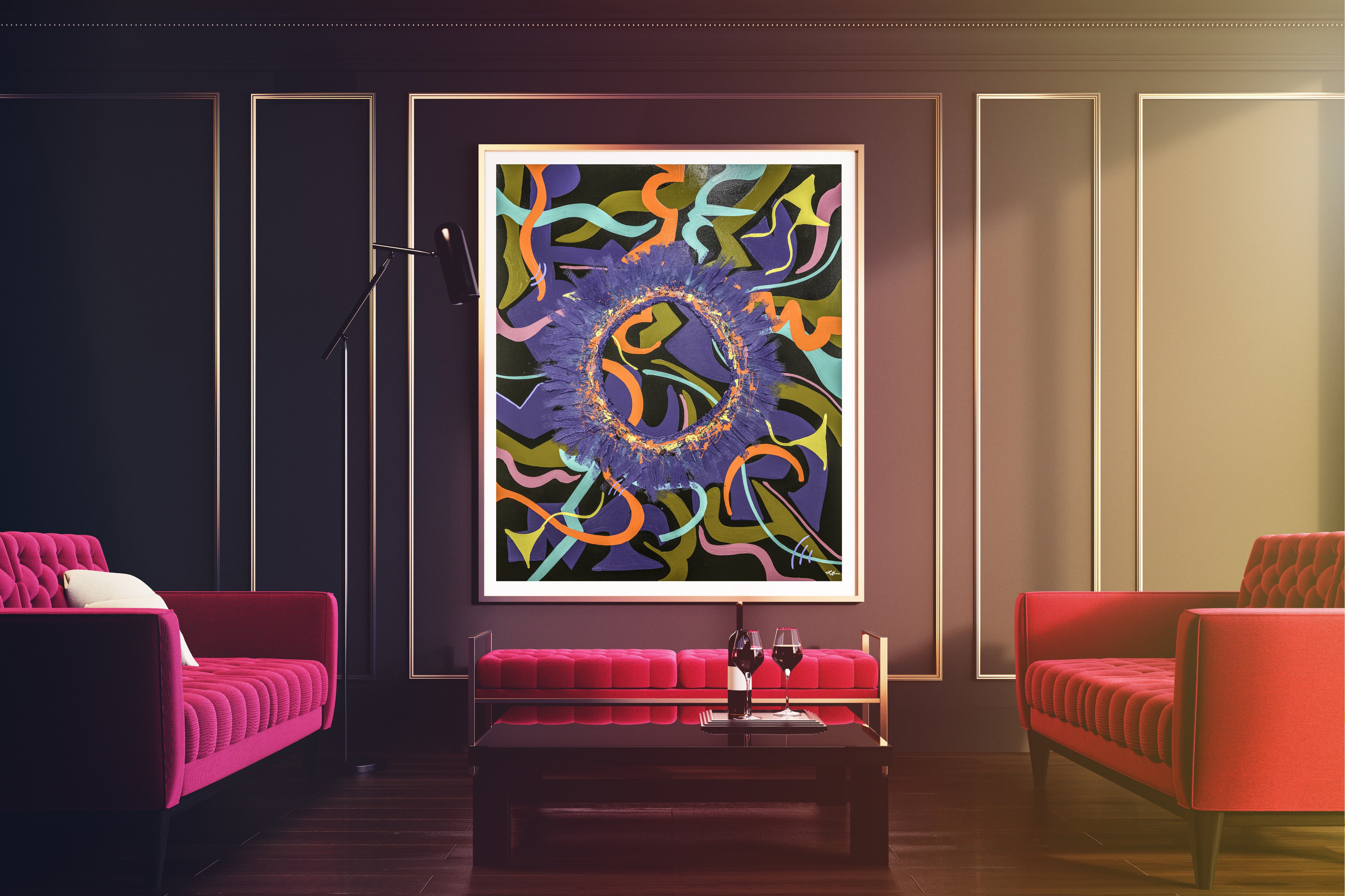 Life Print - Abstract Modern Contemporary Luxury Wall Art Painting - Lauren Ross Design