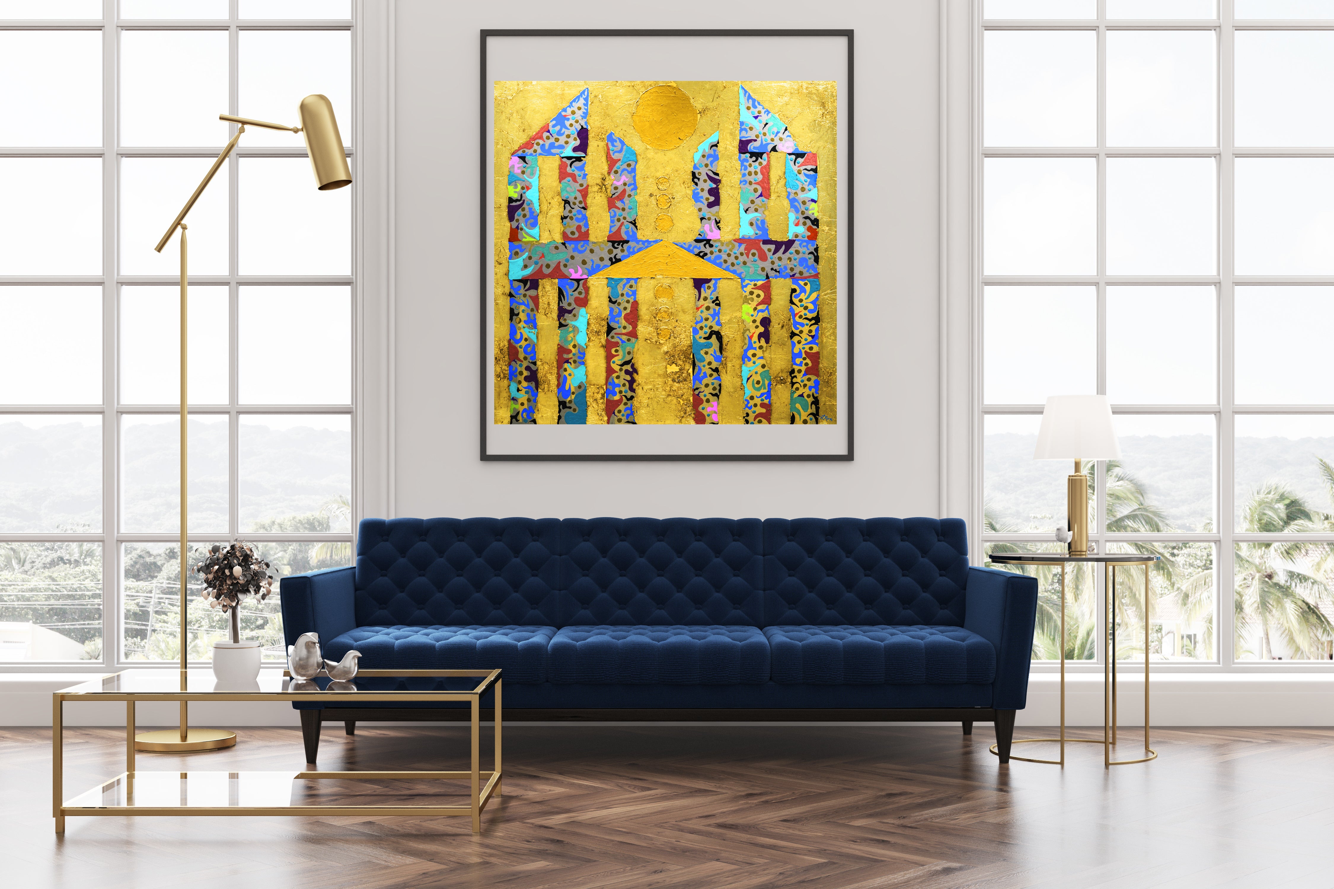 The Lost Temple of Exuberance Archival Print - Contemporary Art | Modern Abstract Art | Fine Art | Painting Print