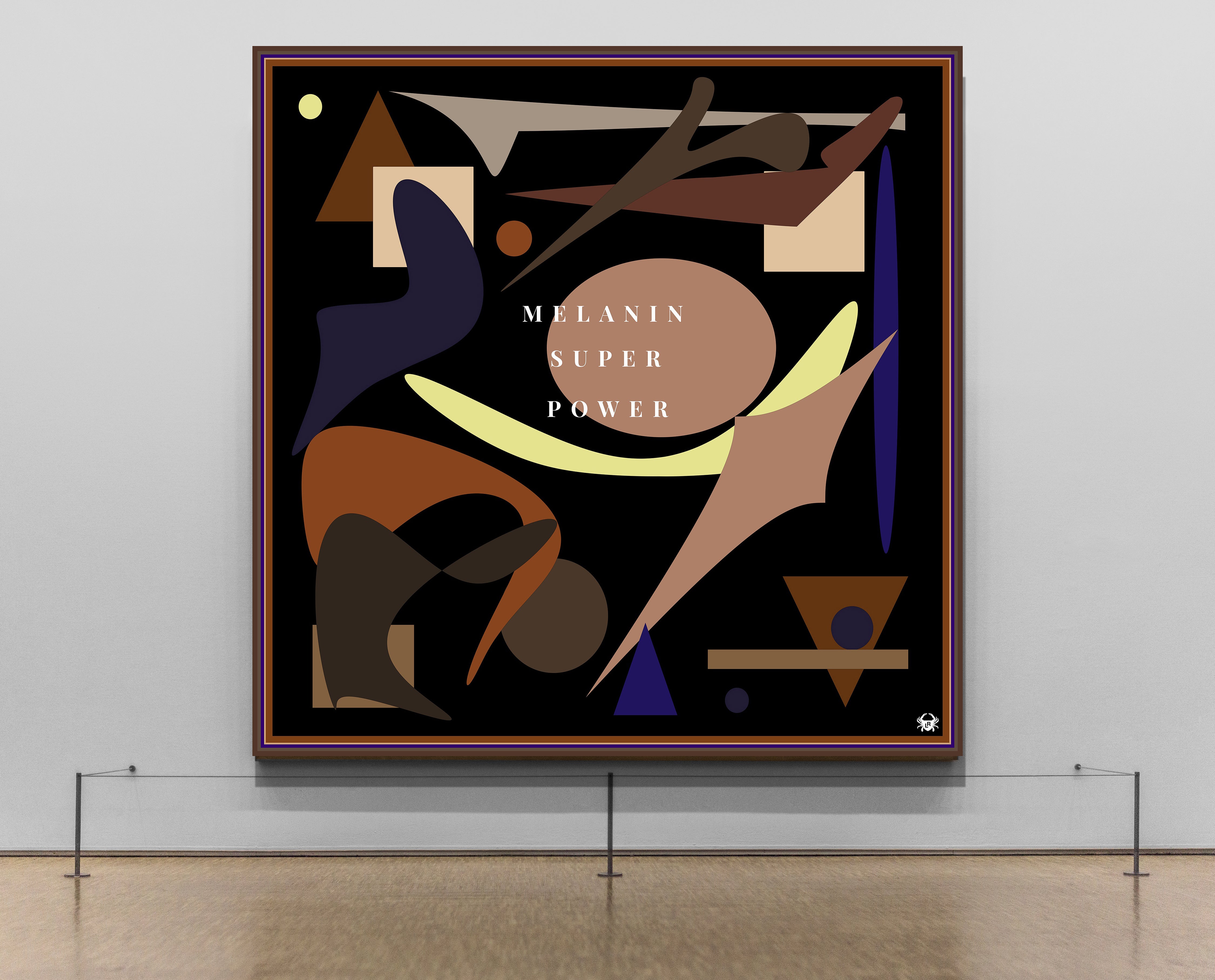 Melanin Super Power Crypto Canvas Wrap - Contemporary Art | Modern Abstract Art | Fine Art | On Canvas