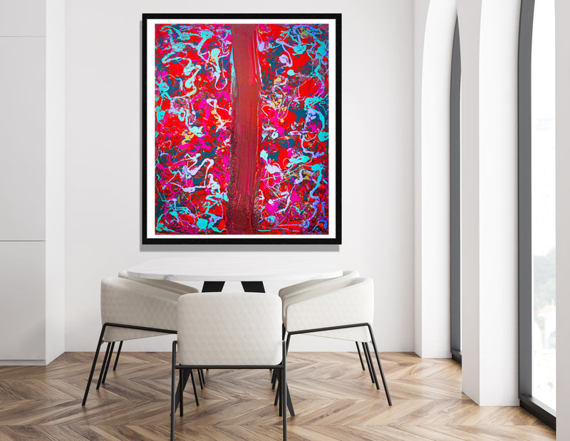Orchid Archival Print - Contemporary Art | Modern Abstract Art | Fine Art | Painting Print 