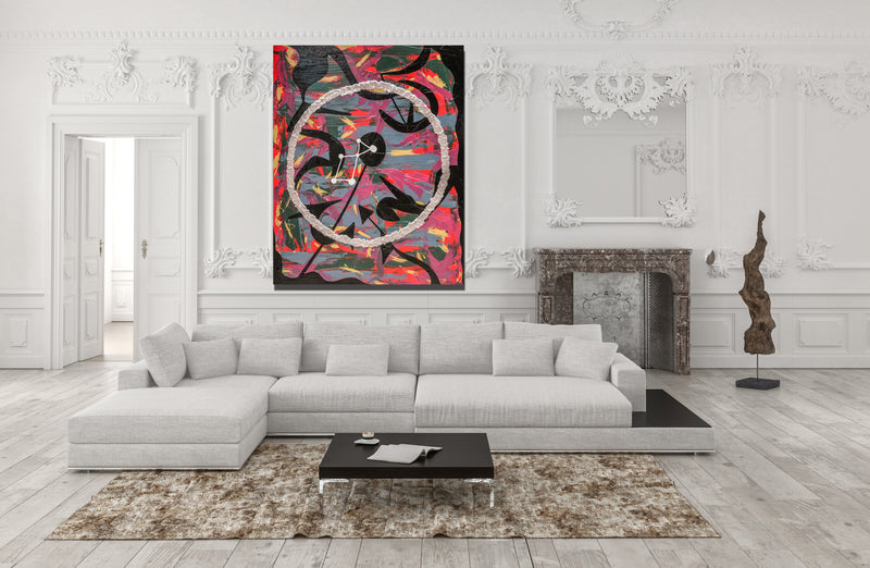 Precession of the Equinoxes Canvas Wrap - Abstract Modern Contemporary Luxury Wall Art Painting - Lauren Ross Design 