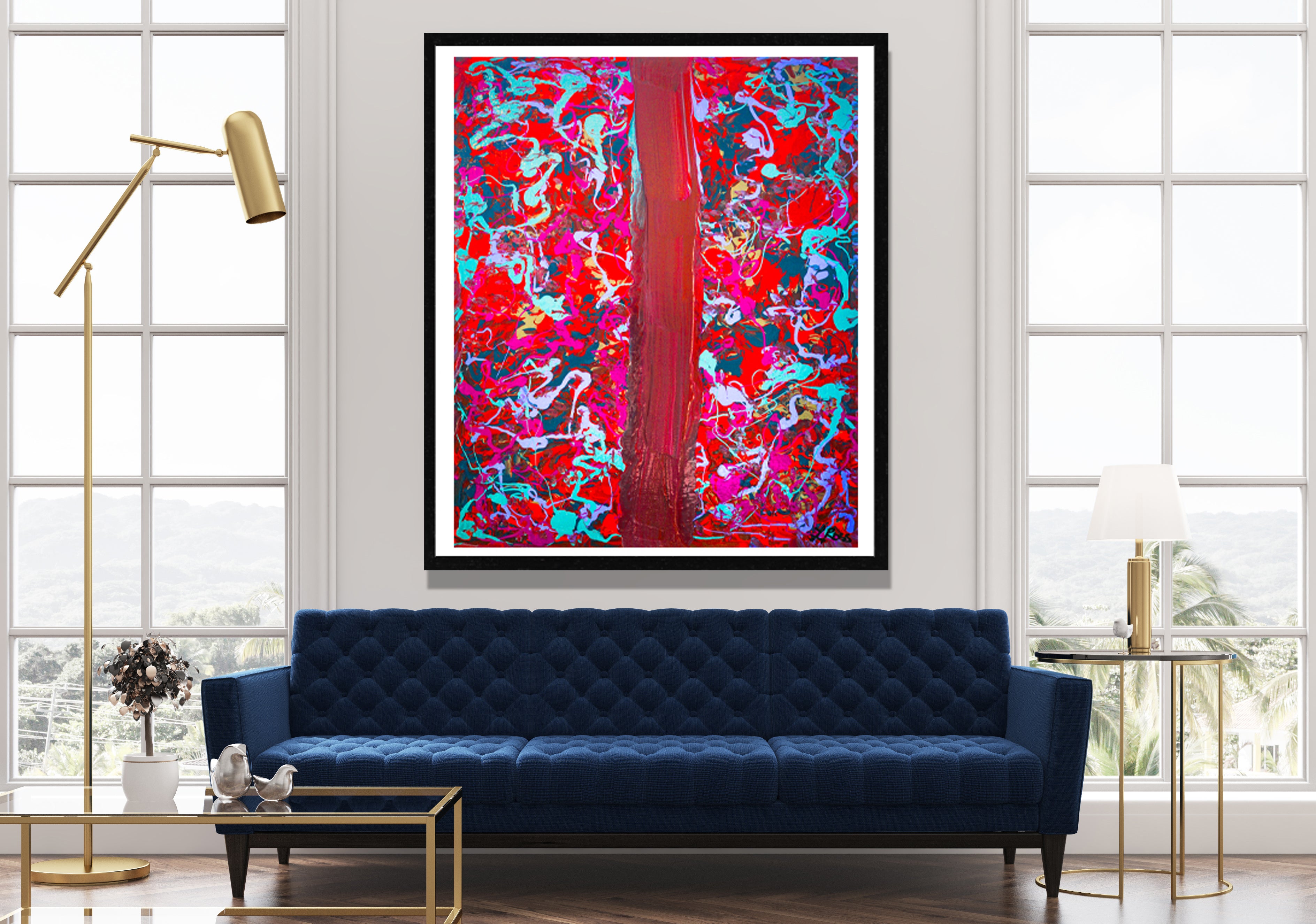 Orchid Archival Print - Contemporary Art | Modern Abstract Art | Fine Art | Painting Print