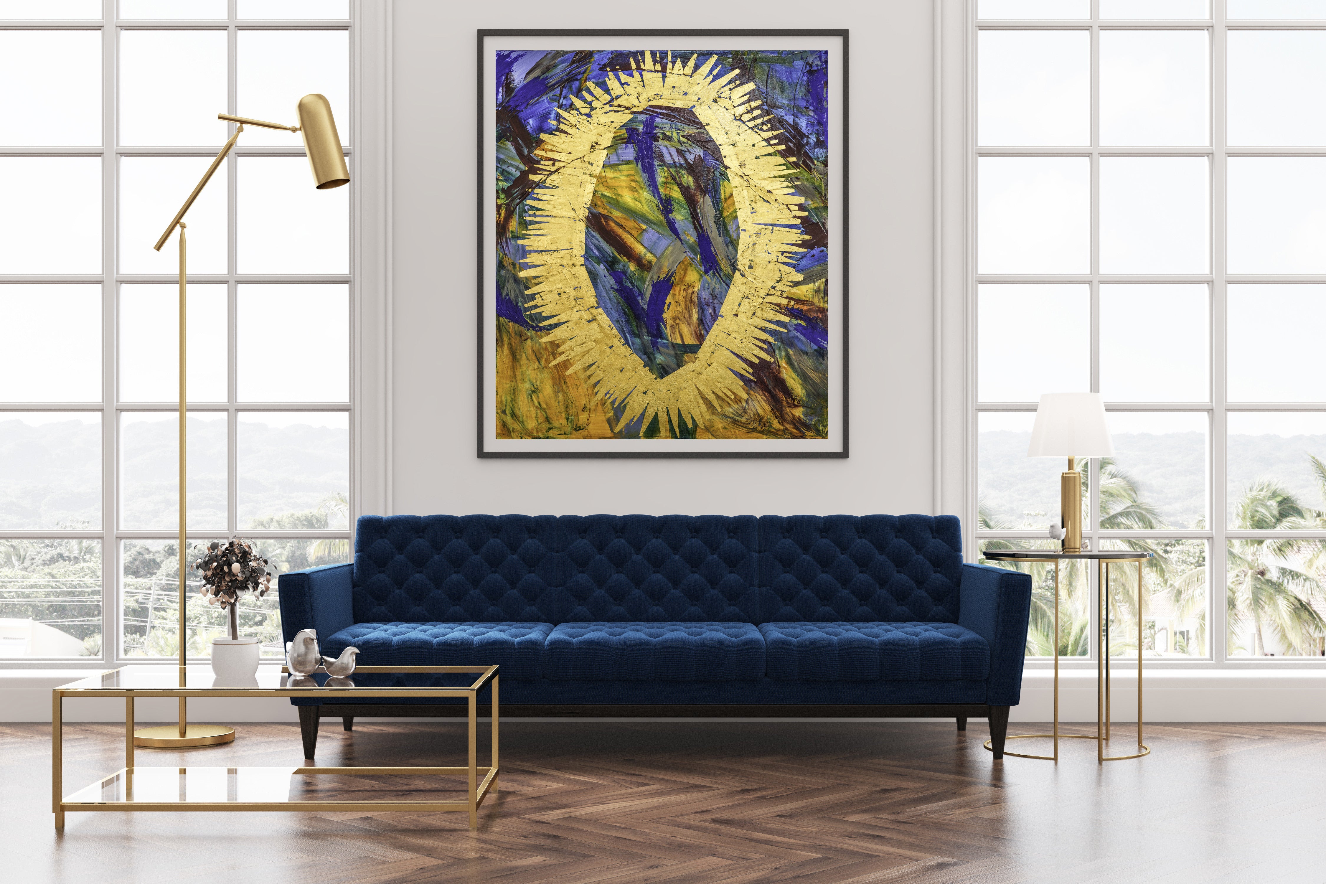 Renaissance Print - Abstract Modern Contemporary Luxury Wall Art Painting - Lauren Ross Design
