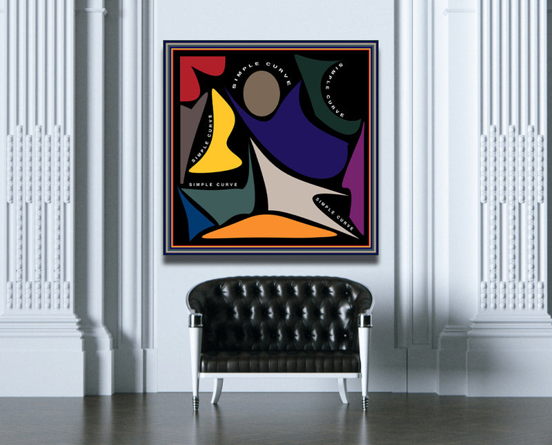 We Are Simple Curves Crypto - Abstract Modern Contemporary Luxury Wall Art Painting - Lauren Ross Design