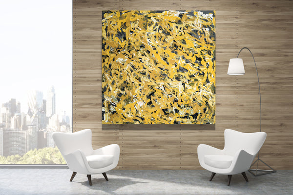 Grace Canvas Wrap - Abstract Modern Contemporary Luxury Wall Art Painting - Lauren Ross Design