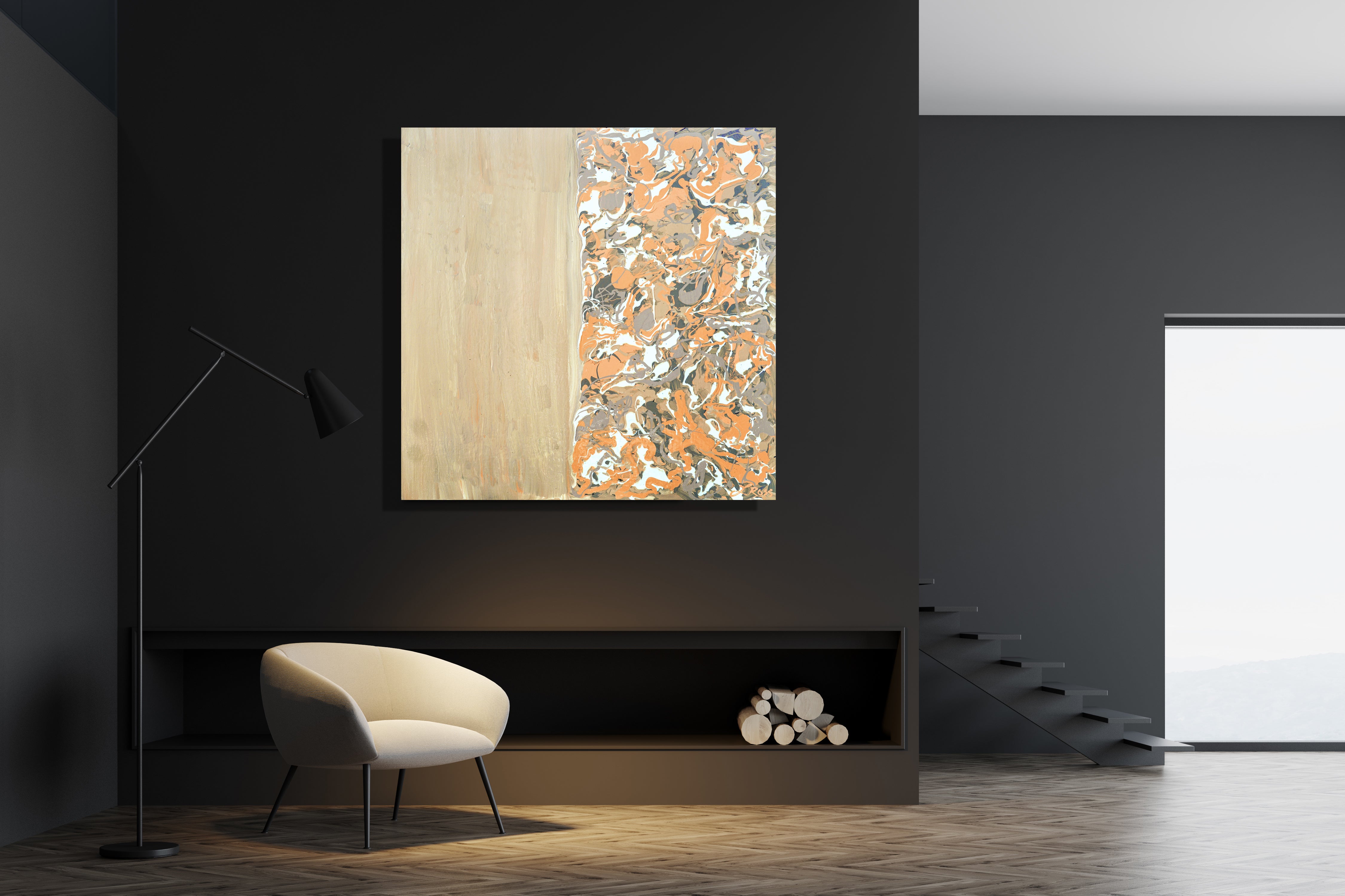 Neocortex Archival Canvas Wrap - Contemporary Art | Modern Abstract Art | Fine Art | Painting On Canvas