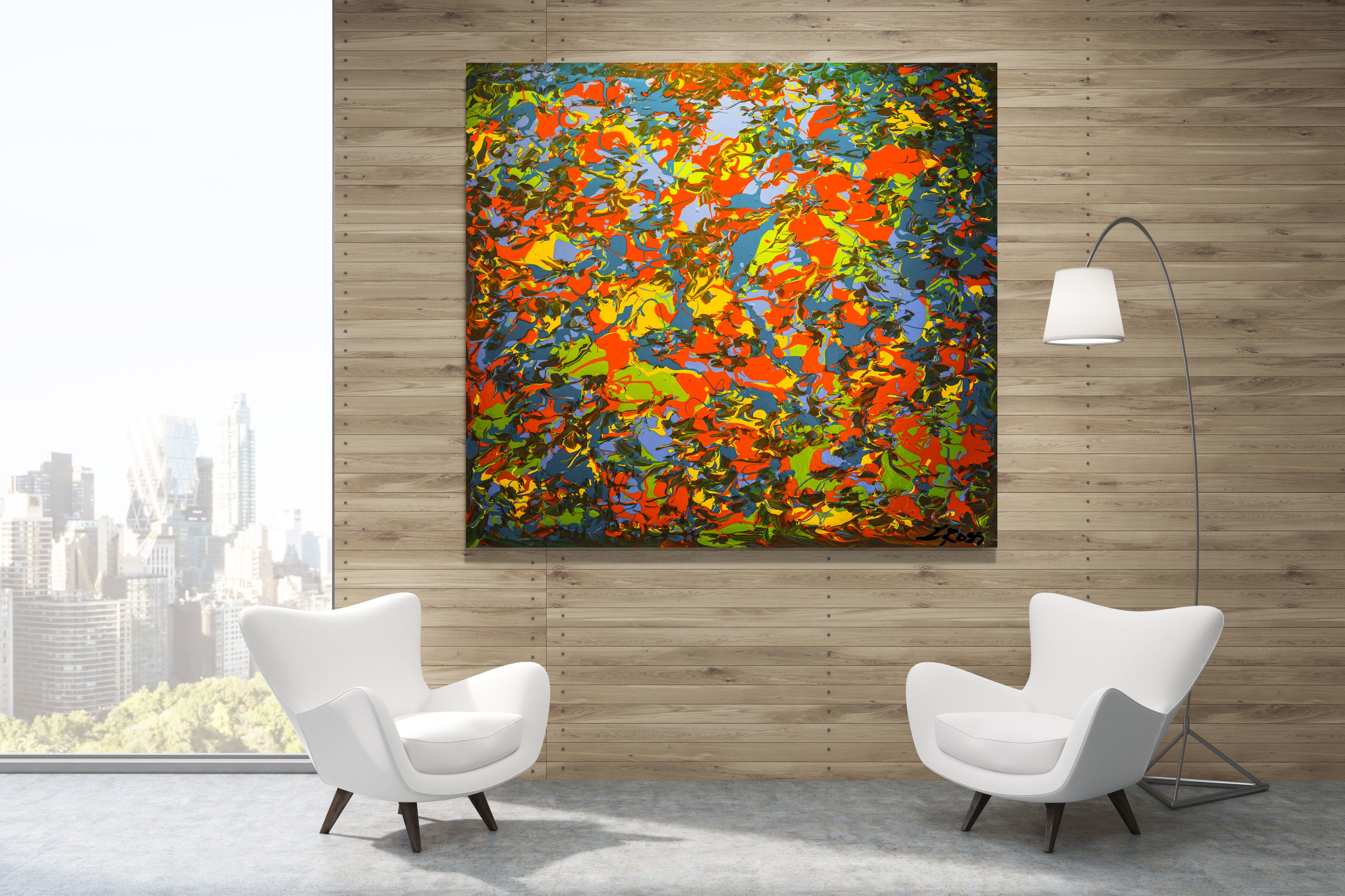 Turbulence Archival Canvas Wrap - Contemporary Art | Modern Abstract Art | Fine Art | Painting On Canvas