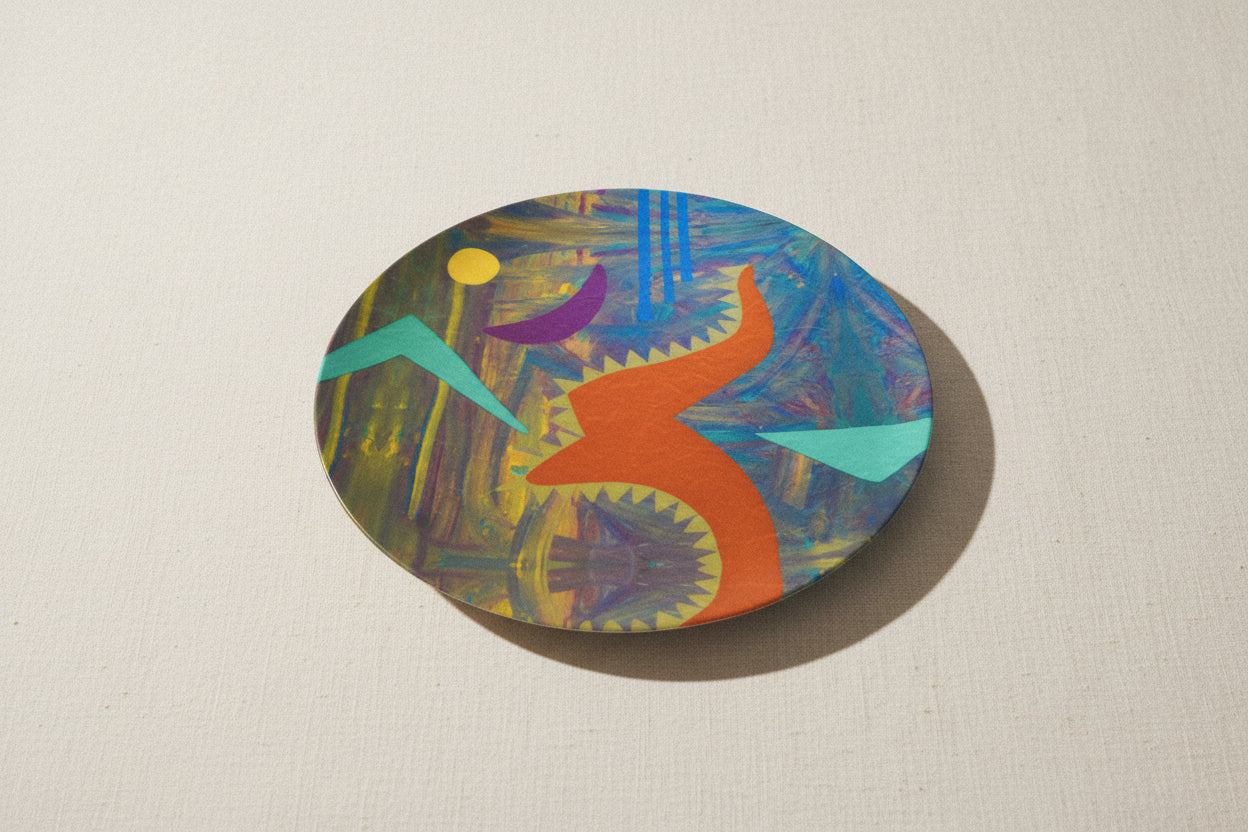 The Fear No Evil Plate 10” - Lauren Ross Design | High End Luxury Designer Homeware | Tableware