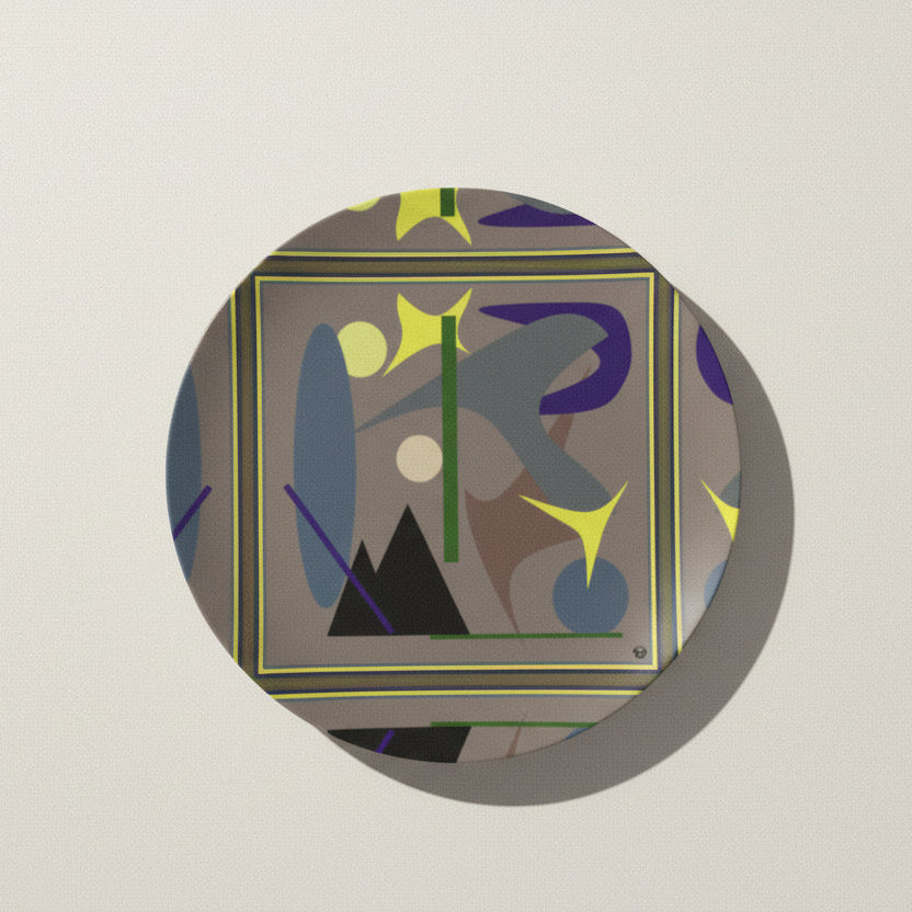 The Midnight Hour Plate 10” - Lauren Ross Design | High End Luxury Designer Homeware | Tableware