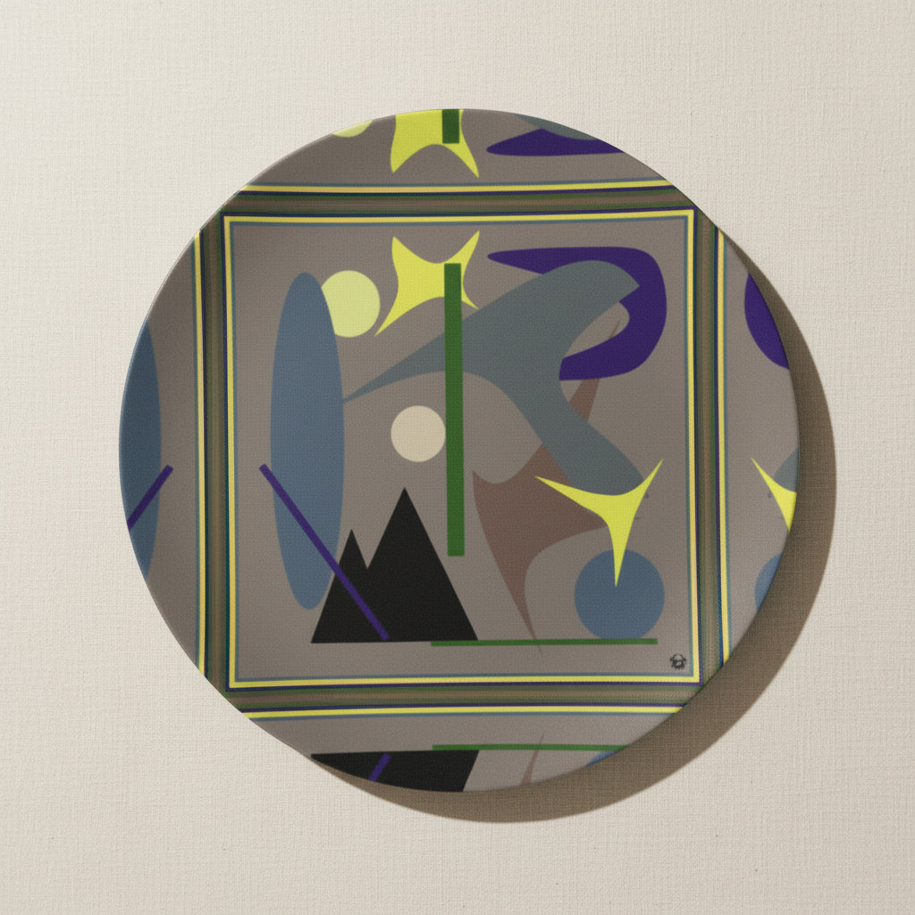 The Midnight Hour Plate 8” - Lauren Ross Design | High End Luxury Designer Homeware | Tableware 
