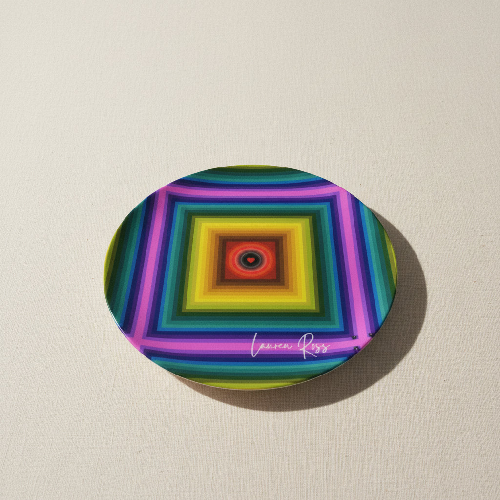 Love Chakra Plate 10” - Lauren Ross Design | High End Luxury Designer Homeware | Tableware | Hermes | Dior | Gucci | Versace