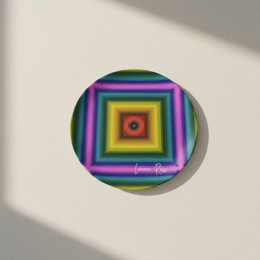 Love Chakra Bread Plate 6.5" - Lauren Ross Design | Designer Tableware | Luxury Tableware  | High End Homeware | Dior Tableware  | Louis Vuitton Homeware | Gucci Tableware  | Hermes Tableware | Saks Fifth Avenue Tableware | Neiman Marcus Tableware | Versace Tableware 