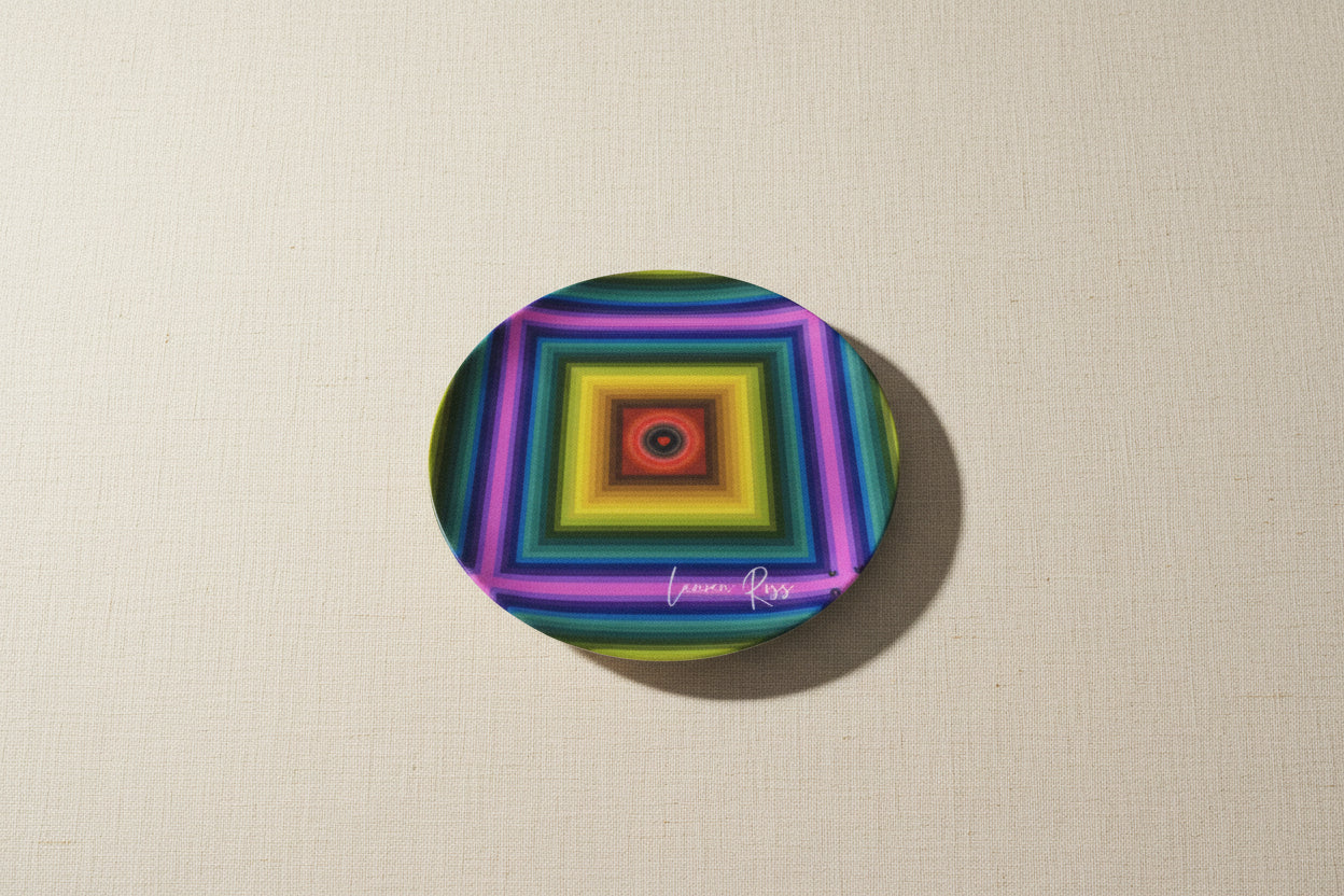 Love Chakra Plate 8” - Lauren Ross Design | Designer Tableware | Luxury Tableware  | High End Homeware | Dior Tableware  | Louis Vuitton Homeware | Gucci Tableware  | Hermes Tableware | Saks Fifth Avenue Tableware | Neiman Marcus Tableware | Versace Tableware 