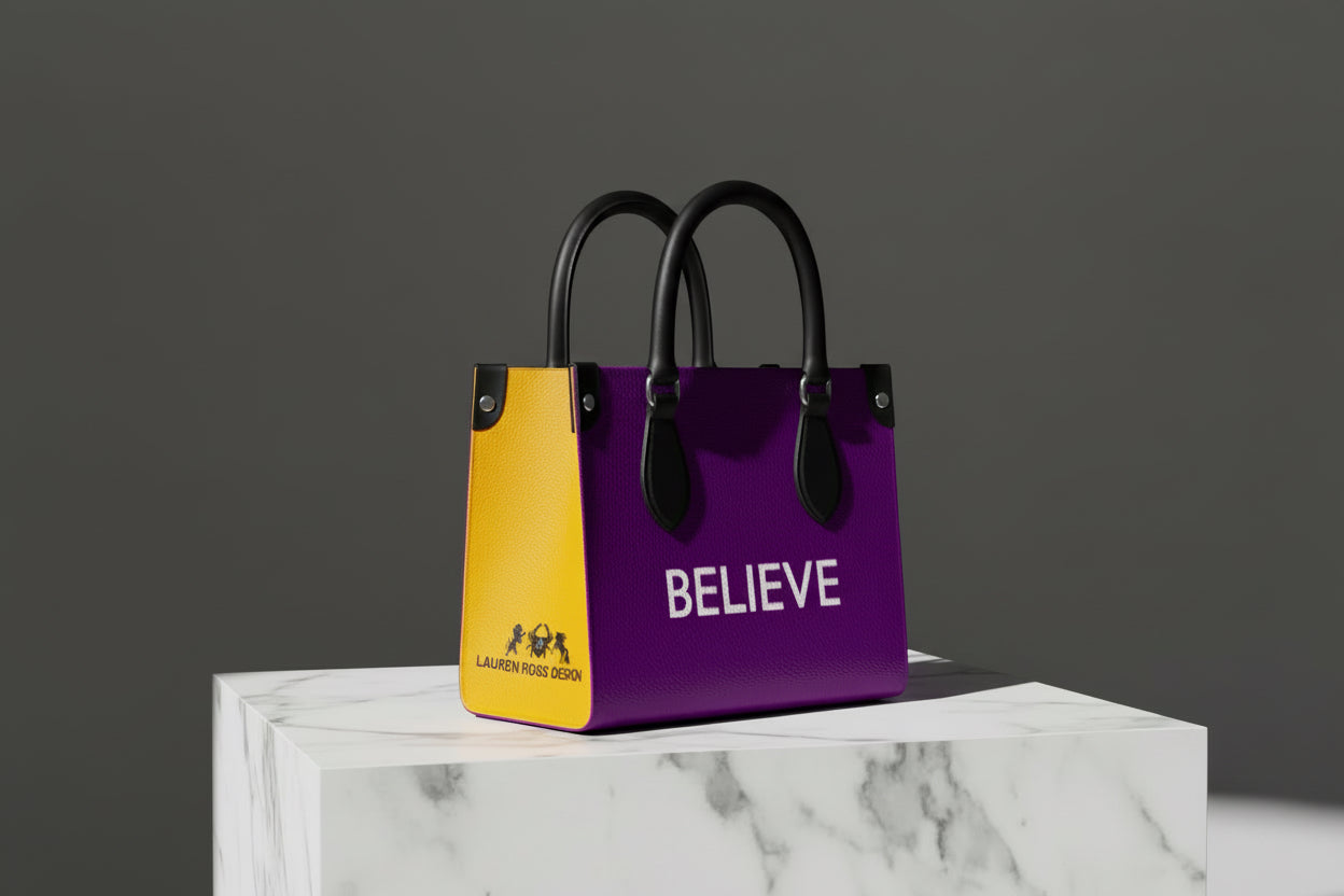 Believe handbag - Lauren Ross Design - luxury designer high end handbag