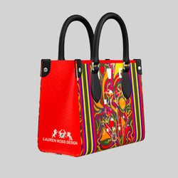 Hieroglyphs handbag - luxury high end designer handbag - lauren ross design
