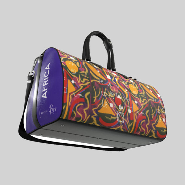 Odon Duffle Bag - Cryptography | Lauren Ross Design | Designer Handbags | Luxury Handbags | Designer Luggage | Designer Duffle Bag