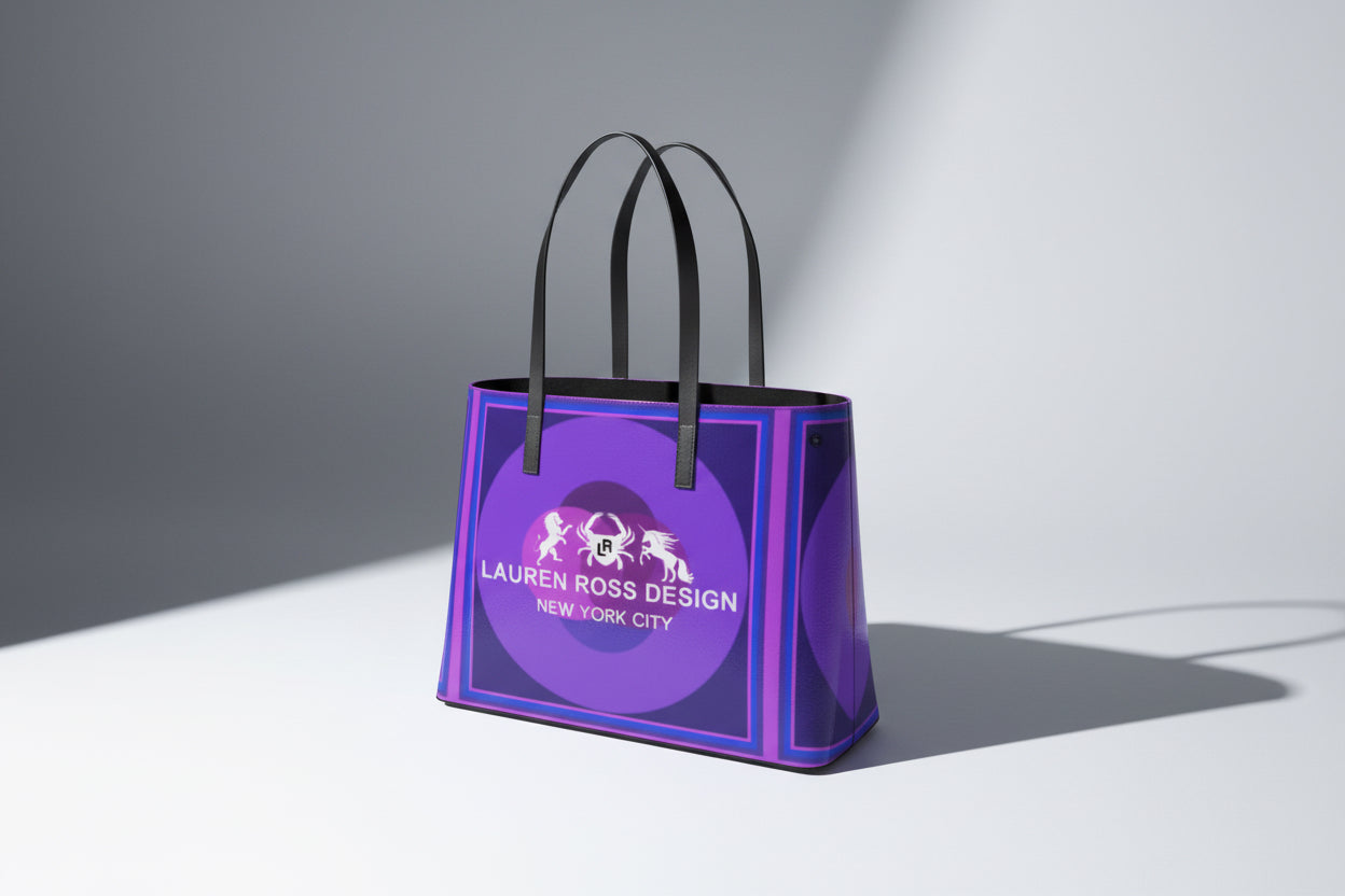 LRD Modern Art Tote Bag - Purple Vesica