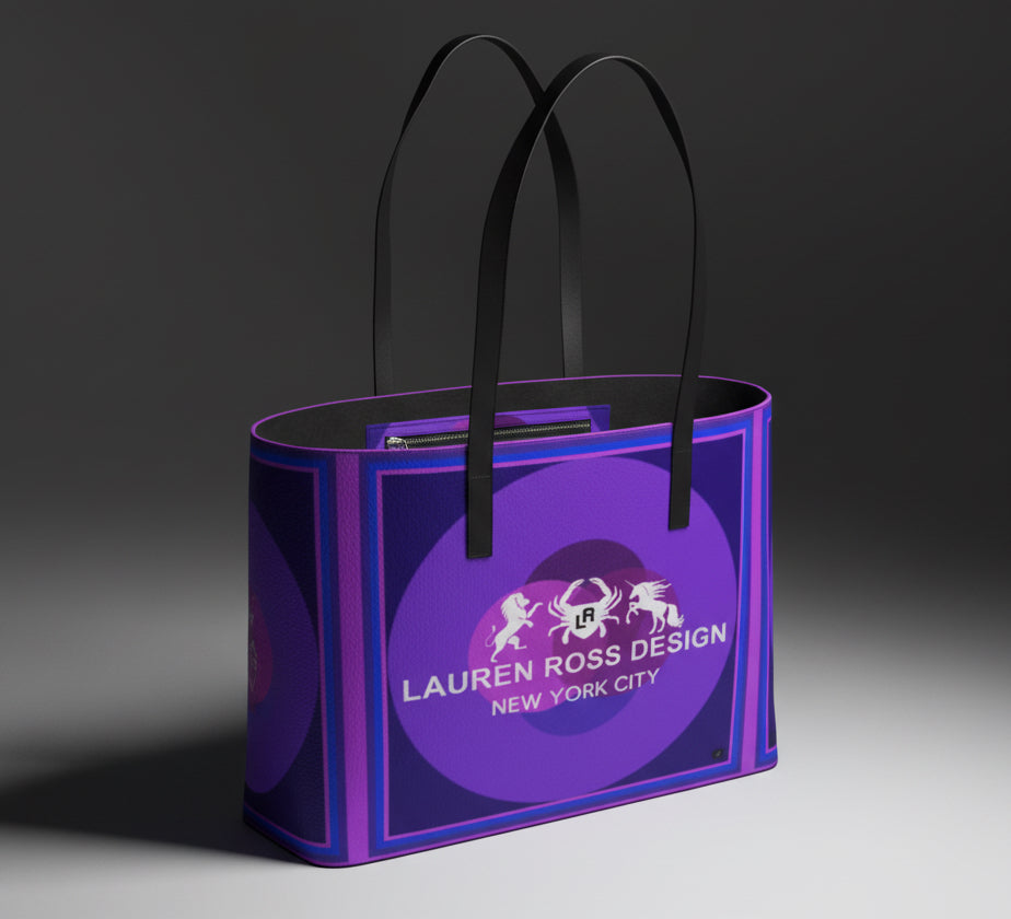 LRD Modern Art Tote Bag - Purple Vesica
