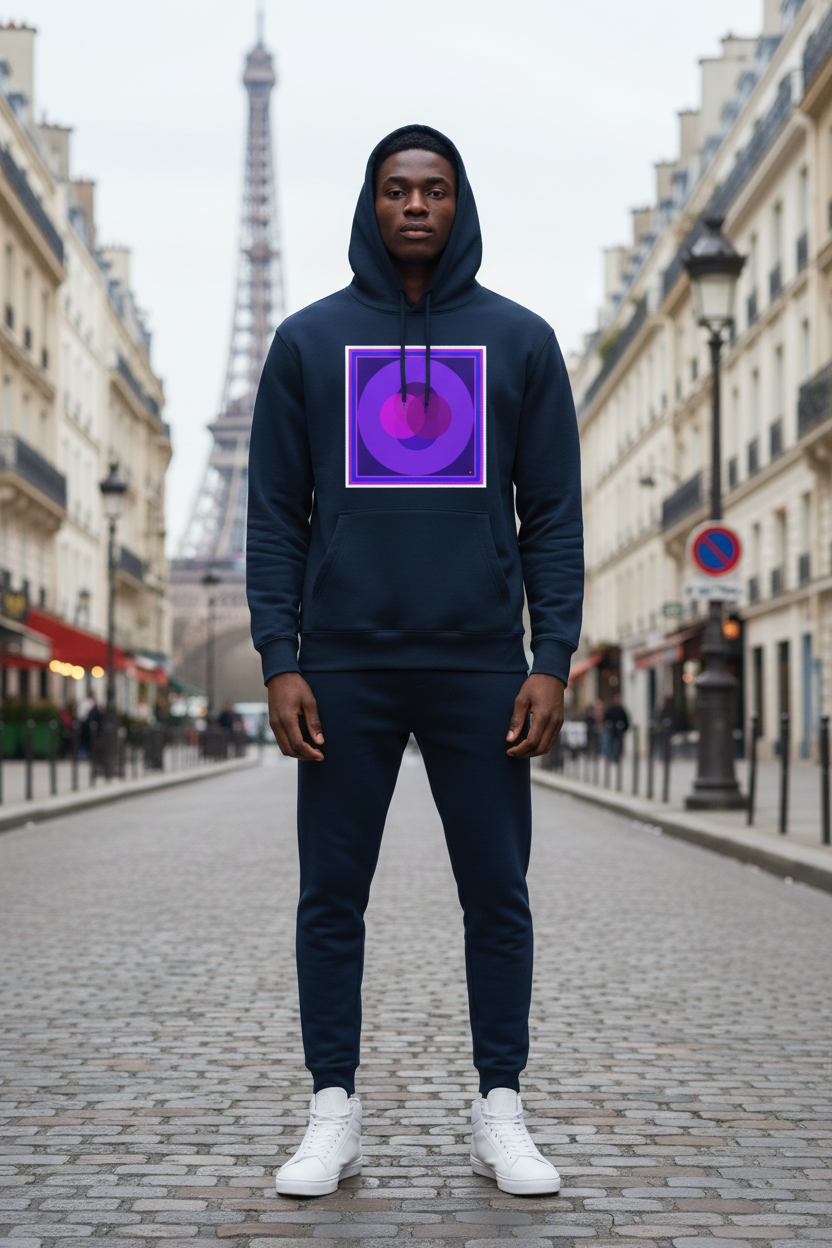 Purple Vesica Navy Sweatshirt