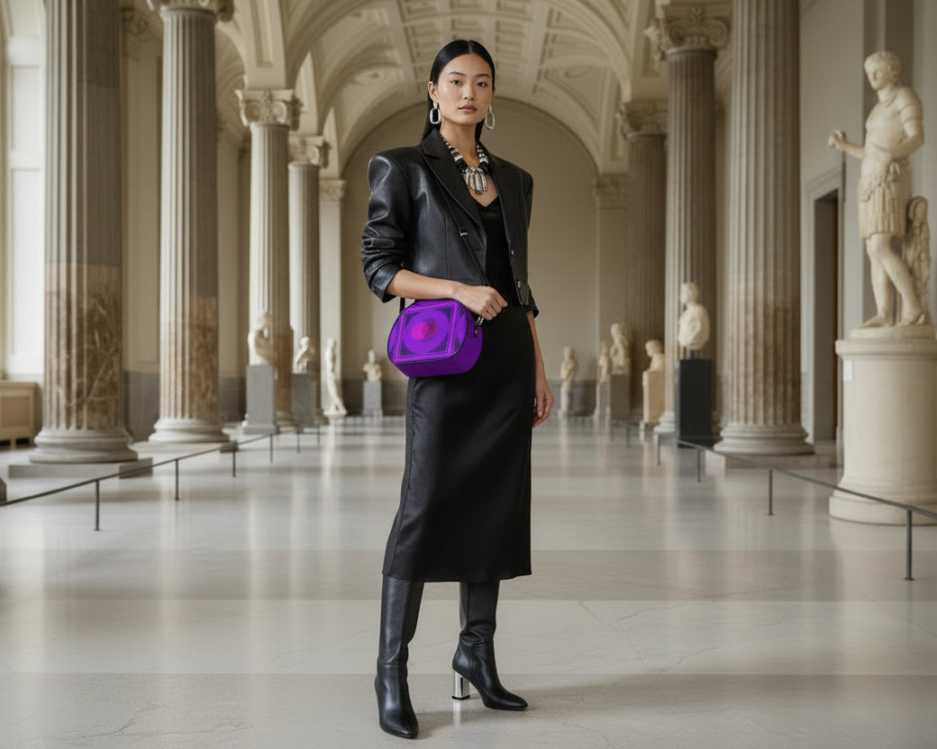 LRD Elle Handbag - Purple Vesica