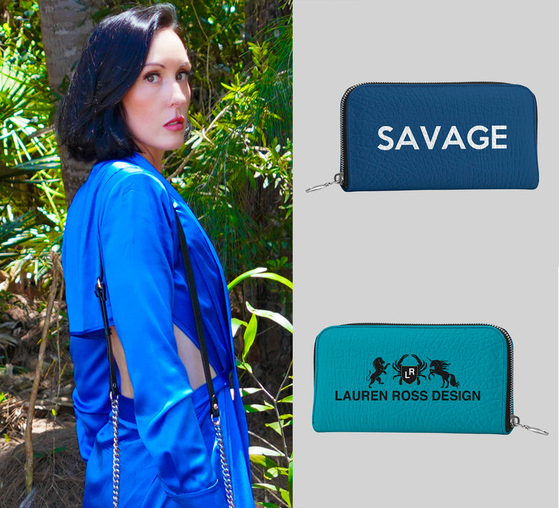 savage wallet - lauren ross design - high end luxury designer wallet