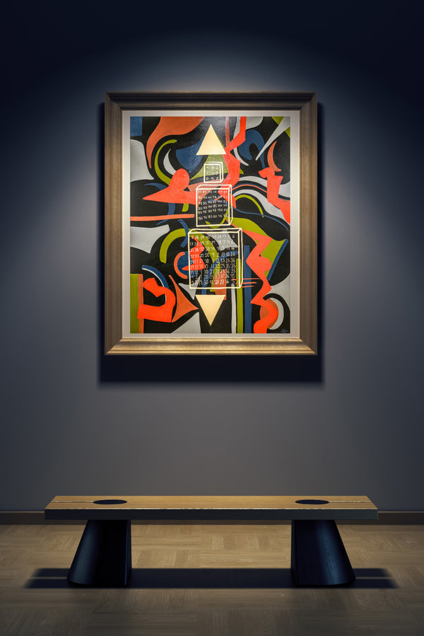 369 Print - Abstract Modern Contemporary Luxury Wall Art Painting - Lauren Ross Design