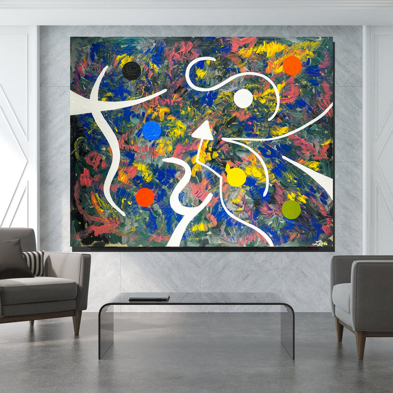 7 in Mesopotamia Canvas Wrap - Abstract Modern Contemporary Luxury Wall Art Painting - Lauren Ross Design