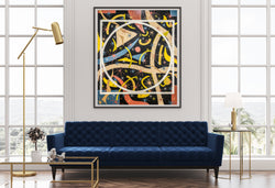 Creation Print - Abstract Modern Contemporary Luxury Wall Art Painting - Lauren Ross Design