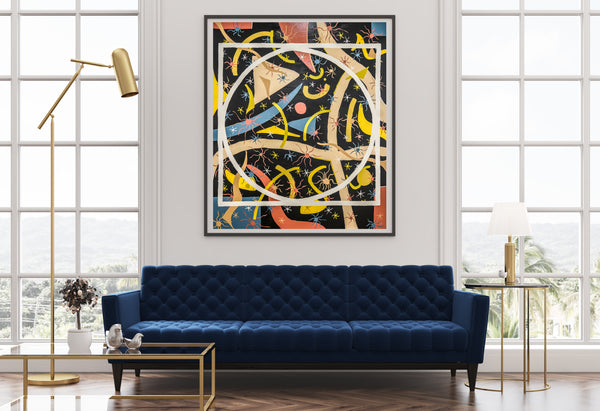 Creation Print - Abstract Modern Contemporary Luxury Wall Art Painting - Lauren Ross Design