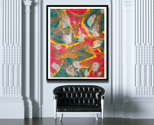 DNA Print - Abstract Modern Contemporary Luxury Wall Art Painting - Lauren Ross Design
