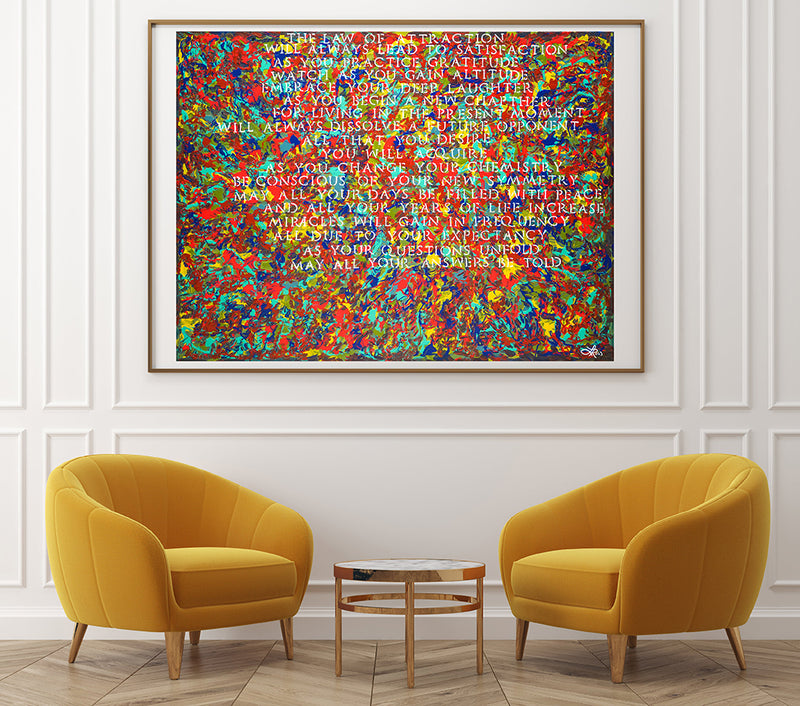 Law of Attraction Archival Print - Contemporary Art | Modern Abstract Art | Fine Art | Painting Print 