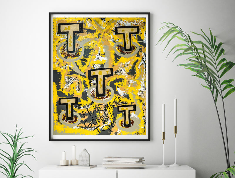 Gobekli Tepe Print - Abstract Modern Contemporary Luxury Wall Art Painting - Lauren Ross Design