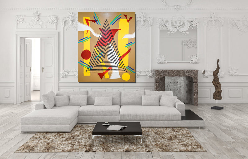 Maze 1 Archival Canvas Wrap - Contemporary Art | Modern Abstract Art | Fine Art | Painting On Canvas 