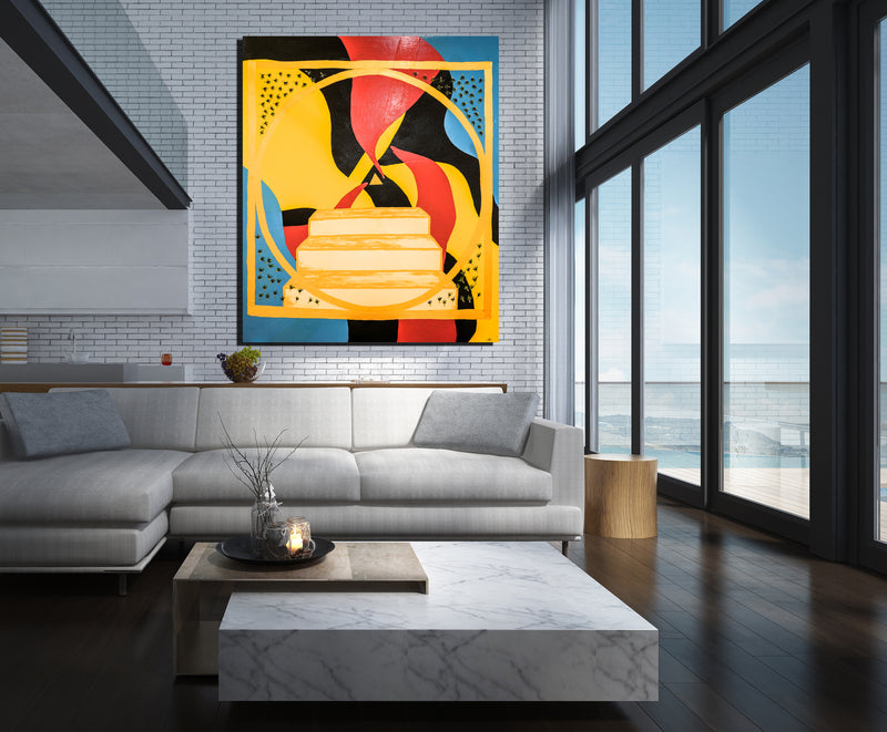 Perception Canvas Wrap - Abstract Modern Contemporary Luxury Wall Art Painting - Lauren Ross Design