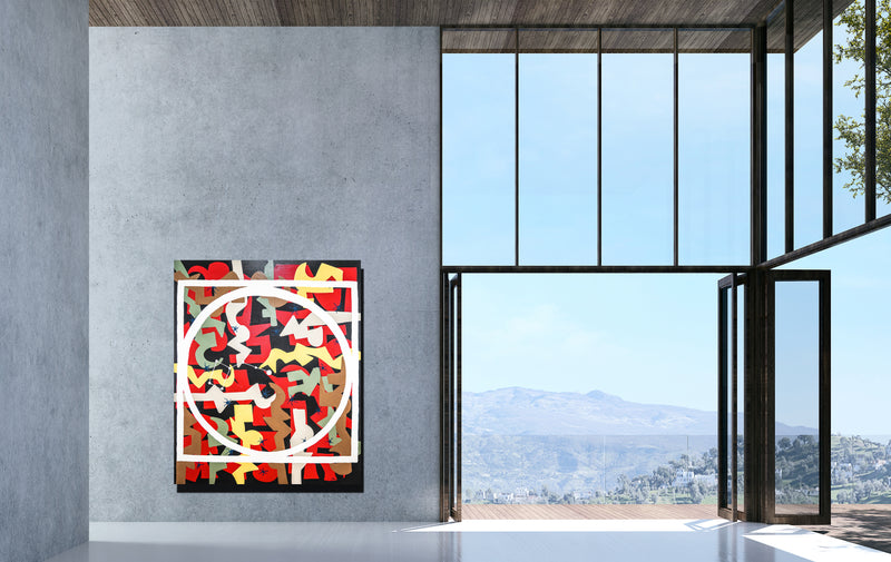 Polaris Canvas Wrap - Abstract Modern Contemporary Luxury Wall Art Painting - Lauren Ross Design
