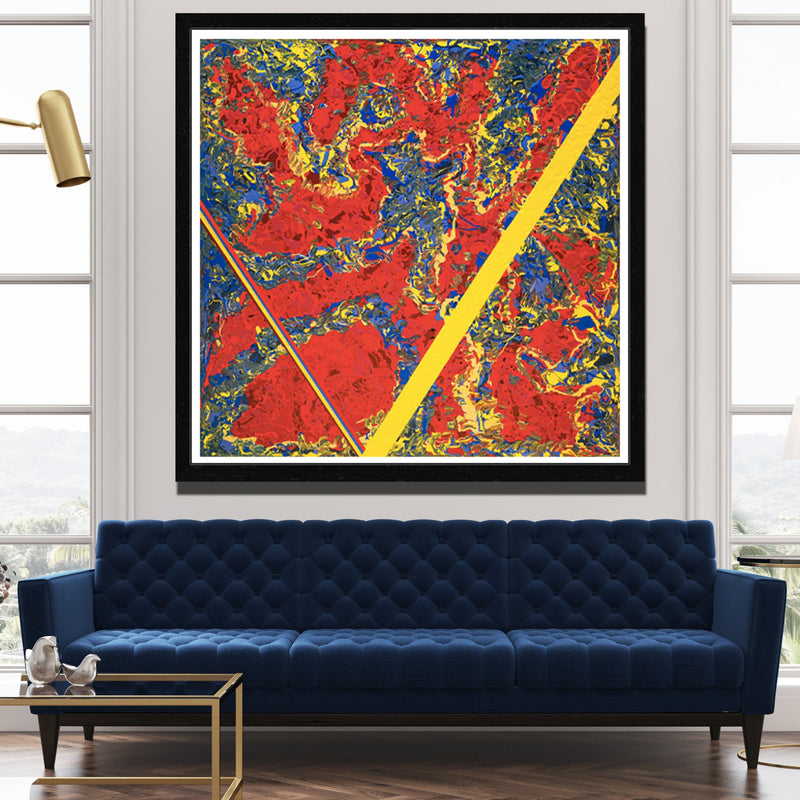 Refraction Archival Print - Contemporary Art | Modern Abstract Art | Fine Art | Painting Print 