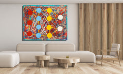code canvas wrap - Abstract Modern Contemporary Luxury Wall Art Painting - Lauren Ross Design