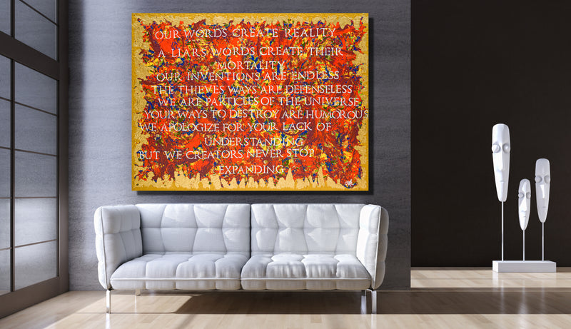 Creators Archival Canvas Wrap - Contemporary Art | Modern Abstract Art | Fine Art | Painting On Canvas 