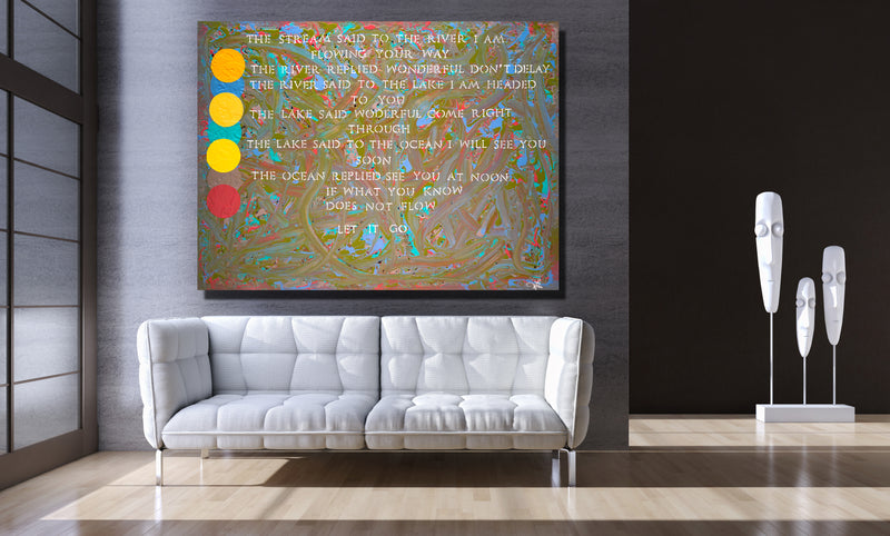 Flow Archival Canvas Wrap - Contemporary Art | Modern Abstract Art | Fine Art | Painting On Canvas 