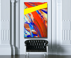 Inside Code 22 Canvas Wrap - Abstract Modern Contemporary Luxury Wall Art Painting - Lauren Ross Design