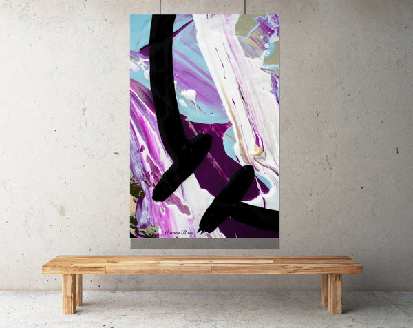 Inside Neolithic 15 Canvas Wrap Lauren Ross Design  - Abstract Modern Contemporary Luxury Wall Art Painting 