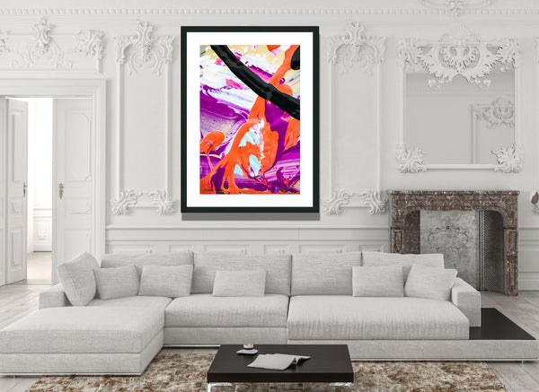 Inside Neolithic 1 Print - Abstract Modern Contemporary Luxury Wall Art Painting - Lauren Ross Design
