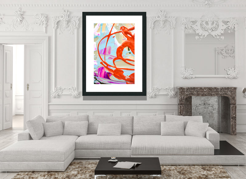 Inside Neolithic 2 Print - Abstract Modern Contemporary Luxury Wall Art Painting - Lauren Ross Design