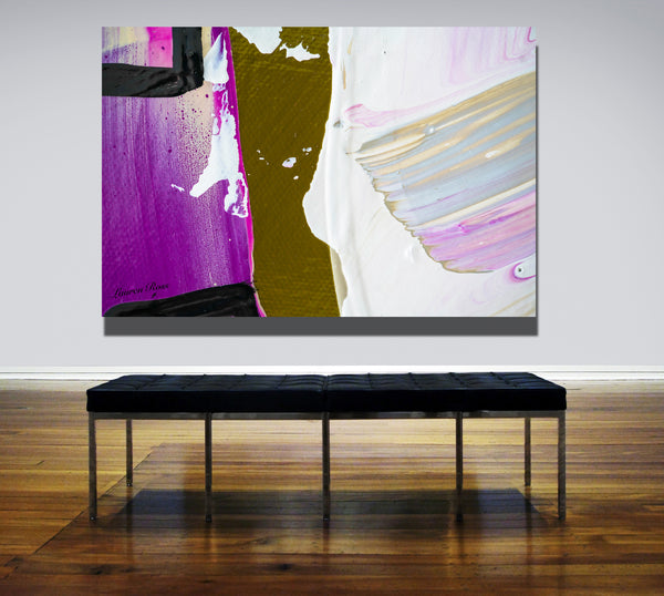 Inside Neolithic 5 Canvas Wrap - Abstract Modern Contemporary Luxury Wall Art Painting - Lauren Ross Design