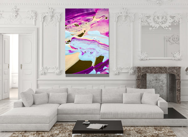 Inside Neolithic 6 Canvas Wrap - Abstract Modern Contemporary Luxury Wall Art Painting - Lauren Ross Design