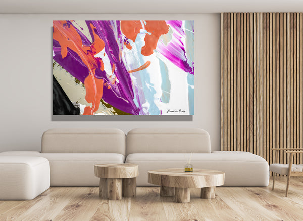 Inside Neolithic 8 Canvas Wrap - Abstract Modern Contemporary Luxury Wall Art Painting - Lauren Ross Design