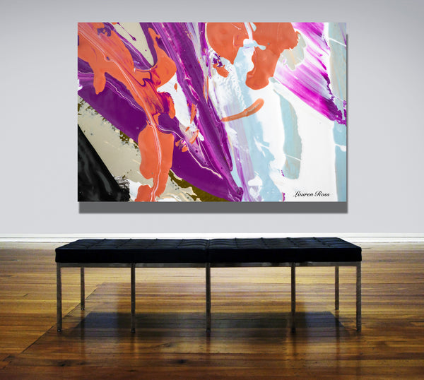 Inside Neolithic 8 Canvas Wrap - Abstract Modern Contemporary Luxury Wall Art Painting - Lauren Ross Design