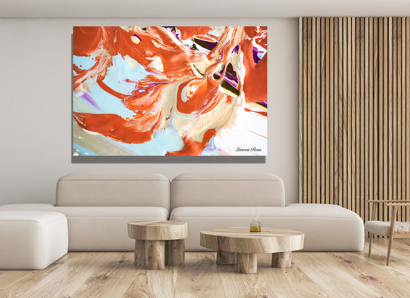Inside Neolithic 9 Canvas Wrap - Abstract Modern Contemporary Luxury Wall Art Painting - Lauren Ross Design